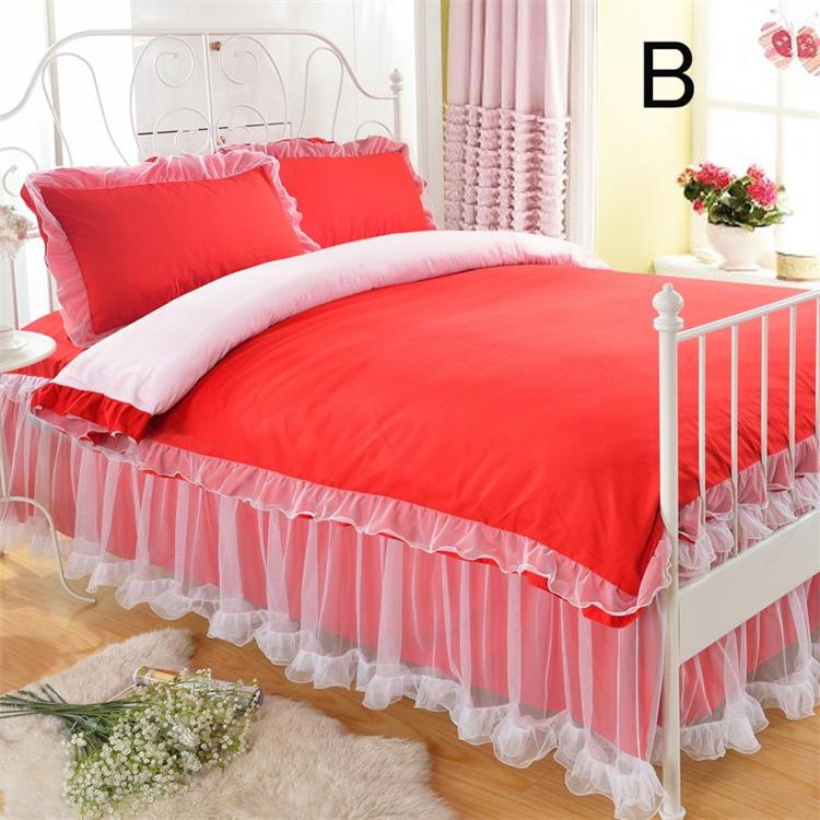 寝具カバー 布団カバー セット レース ベッドスカート 枕カバー