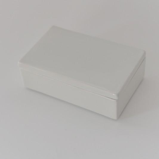 ポーセラーツ 白磁 雑貨 小物入れ 容器 北欧風 レクタングルボックス