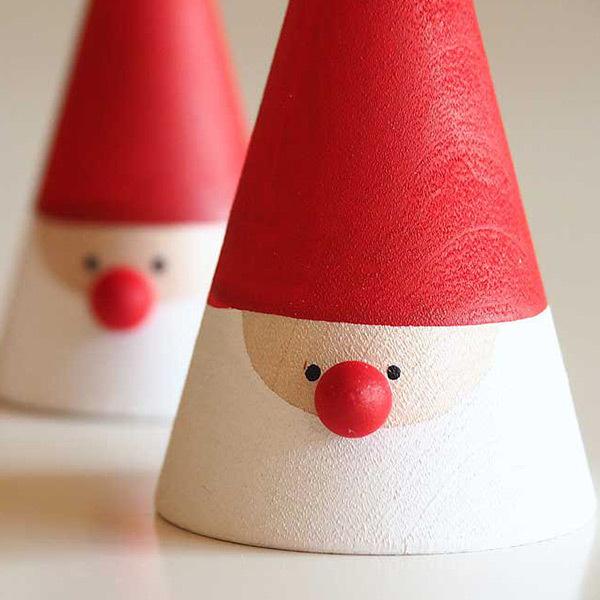 サンタクロース 木製 置物 北欧 オーナメント ラッセントレー 木の