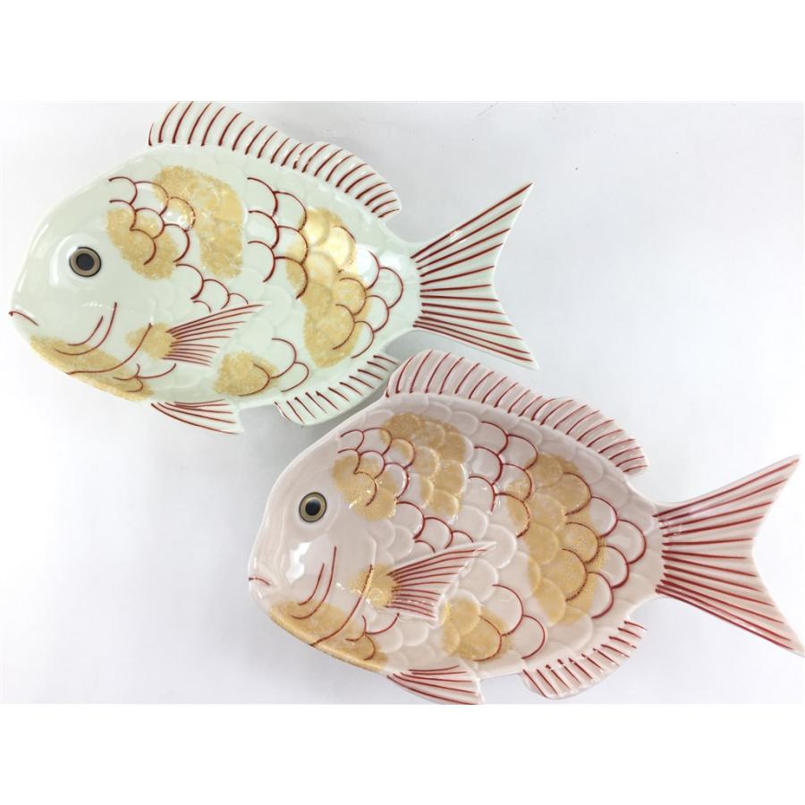 有田焼 幸楽窯 210鯛鉢. 錦金叩(白) / 錦薄桜釉金叩(ピンク)【中鉢 皿