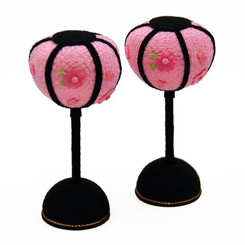 大阪長生堂 ぼんぼり 大 （8.5cm） 一対 雛人形 小道具 道具 自由に