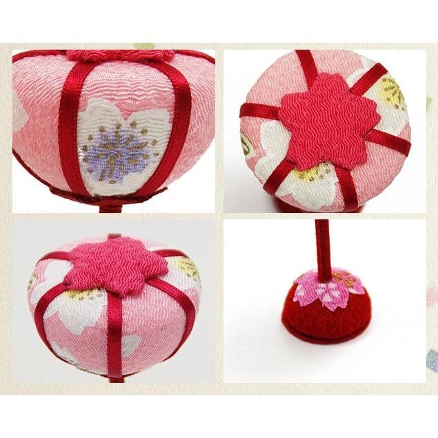 大阪長生堂 桜ぼんぼり （7.5cm） 一対 雛人形 小道具 道具 自由に飾っ