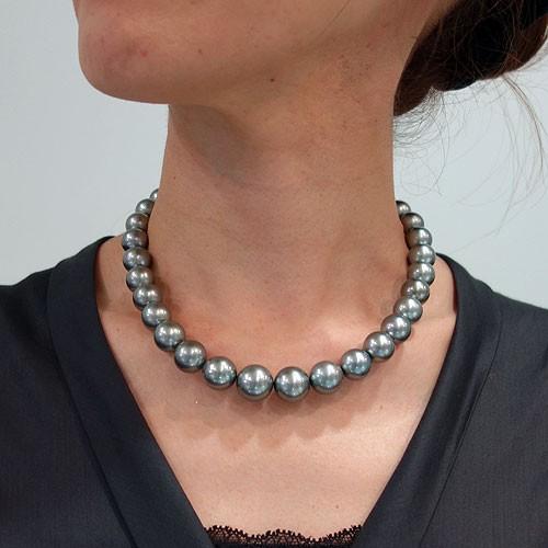 南洋黒蝶パールネックレス11mm〜14.7mm : 宝寿堂 Yahoo!店 - 通販