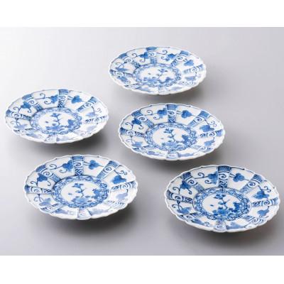 ふるさと納税 加賀市 加賀九谷焼〈山本長左〉4.5号皿(直径約14センチ