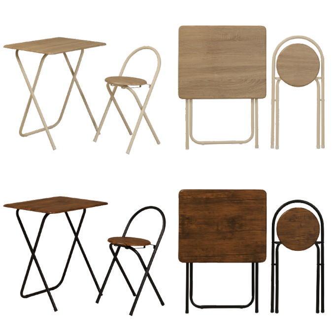 弘益 折りたたみテーブル セット チェア テーブル 折り畳み