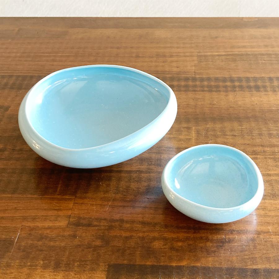 浅鉢 小鉢 浅 ボウル 美濃焼 SAKUZAN 作山窯 Mano SS ブルー : young