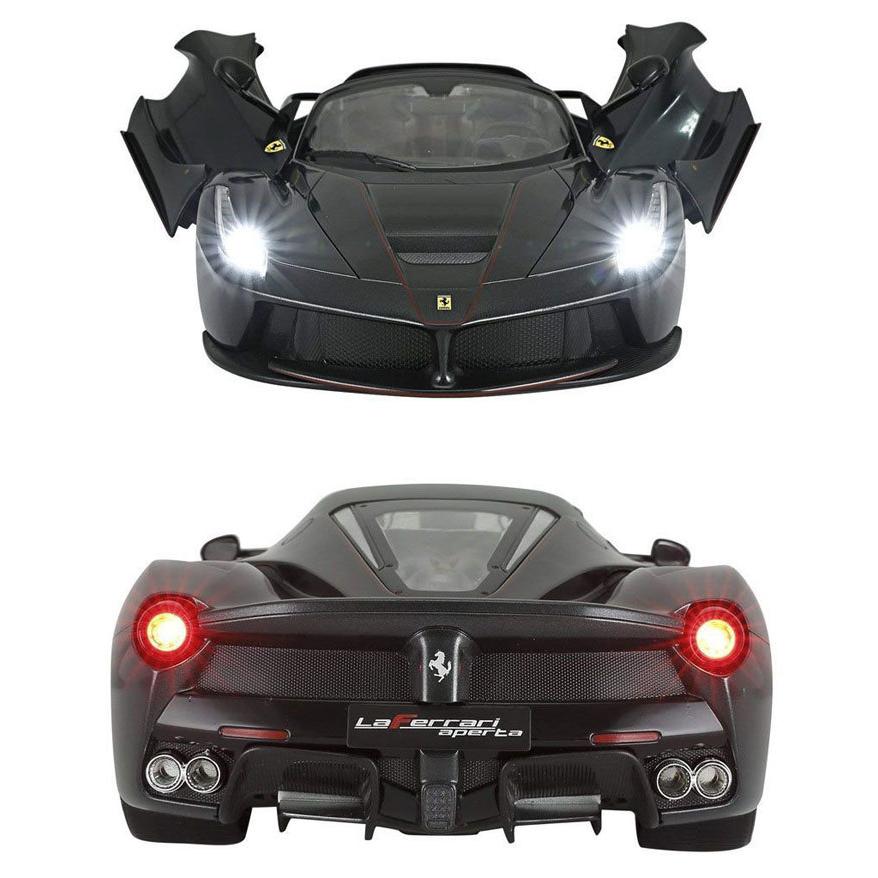 RASTAR ラジコンカー 1/14 ラ フェラーリ アペルタ ブラック 手動開閉