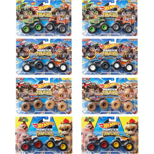 在庫処分品 ホットウィール モンスタートラック 1:64 2パック アソート