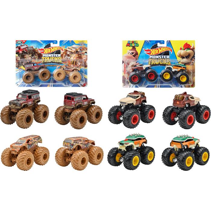 在庫処分品 送料無料 ホットウィール モンスタートラック 1:64 2パック