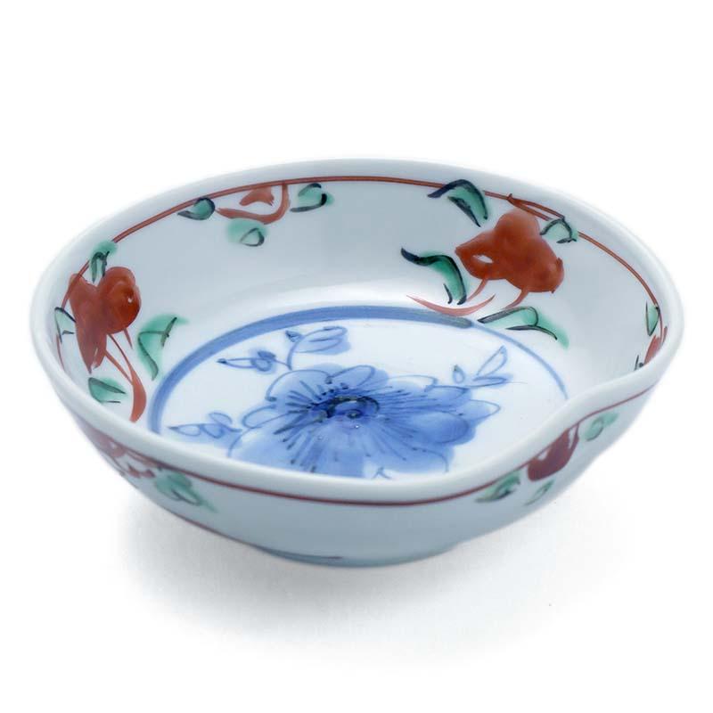 九谷焼：呉州赤絵牡丹文向付・須田菁華《小鉢・12.0cm》 : 和食器の