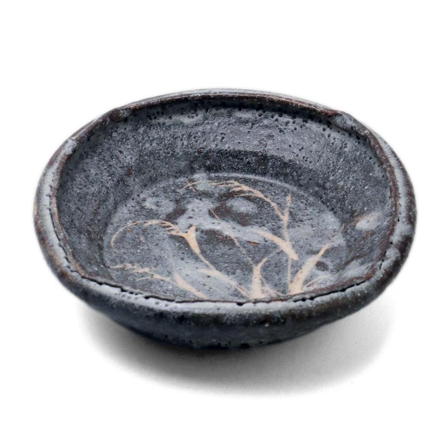 志野焼：鼠志野芦文四方向付・瀧川恵美子《小鉢・15.5cm》 : 和食器の