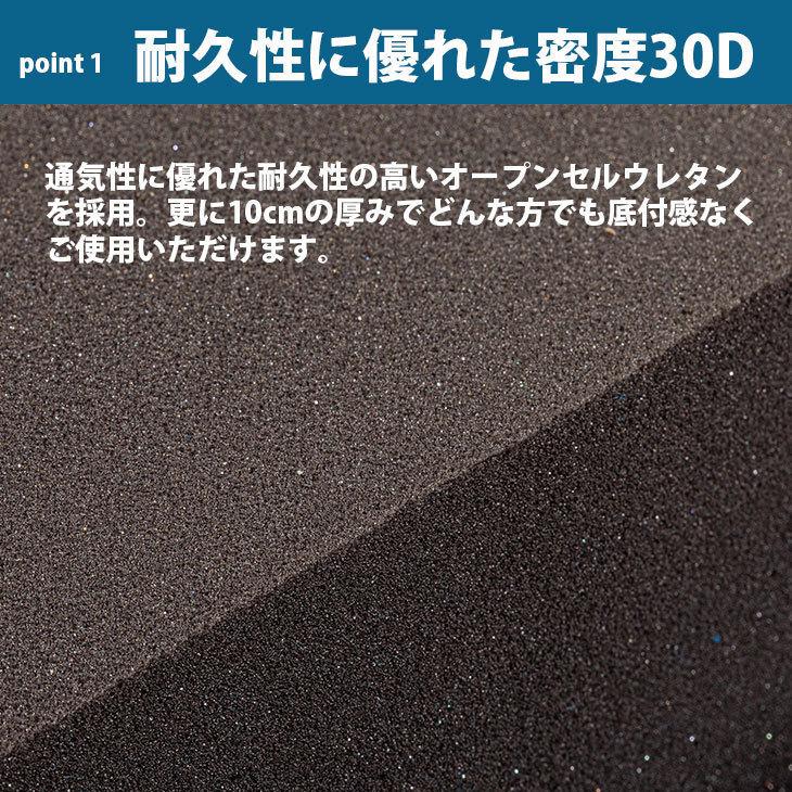 セミダブル 安心1年保証付き ヨーネルコ 厚み10cm 三つ折り 高反発