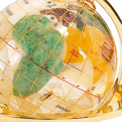 東京銀座PICALS 天然石地球儀 8cm真珠貝地球儀 3脚タイプ : ピカルス