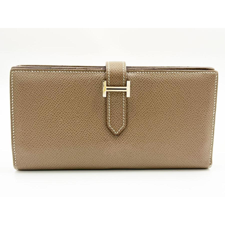 Bearn HERMES エルメス ベアンスフレ 長財布 マチあり レザー ヴォー
