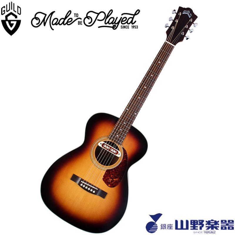 GUILD エレアコギター M-240E TROUBADOUR / Vintage Sunburst : 山野