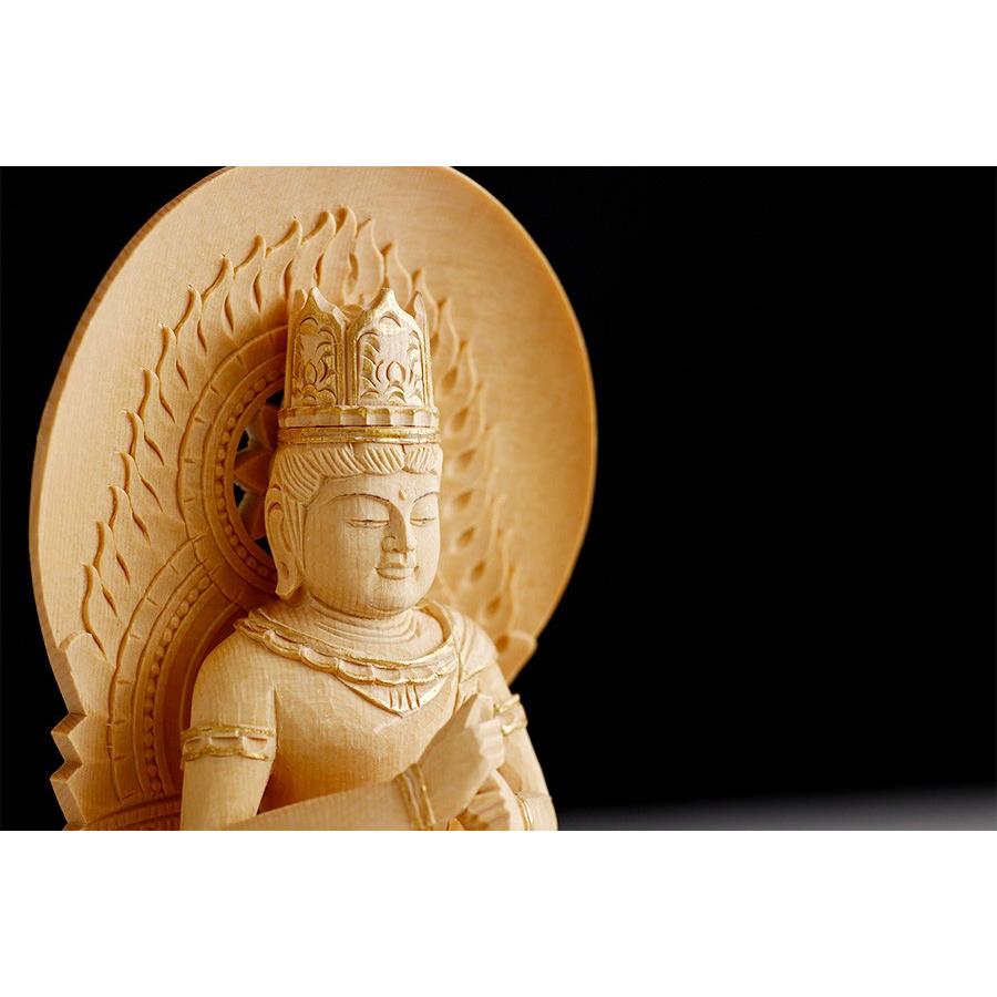 神棚 神具 仏具 やまこう 仏像 □ 白木 2寸【金泥描き】大日如来像