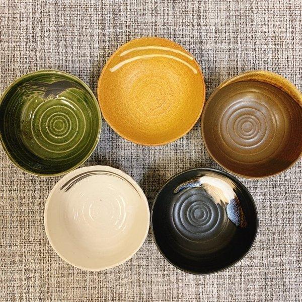 Zen 楽窯庵 10cm 三角小鉢 5個セット 日本製 美濃焼 食器 陶器 うつわ