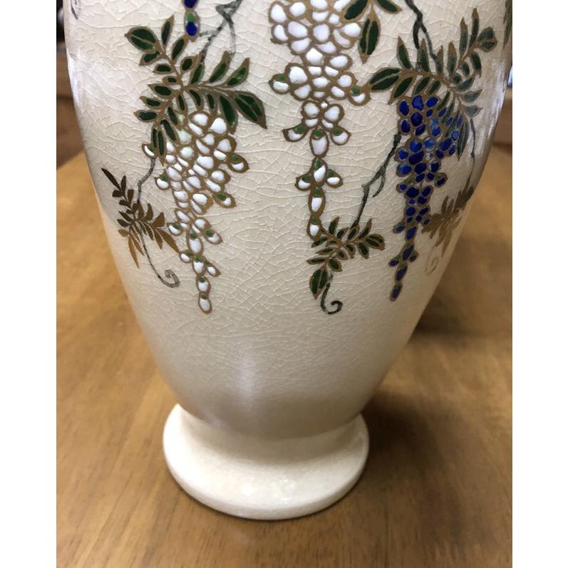 花瓶 白薩摩藤絵花瓶 原良窯 : 陶磁やない - 通販 - Yahoo!ショッピング