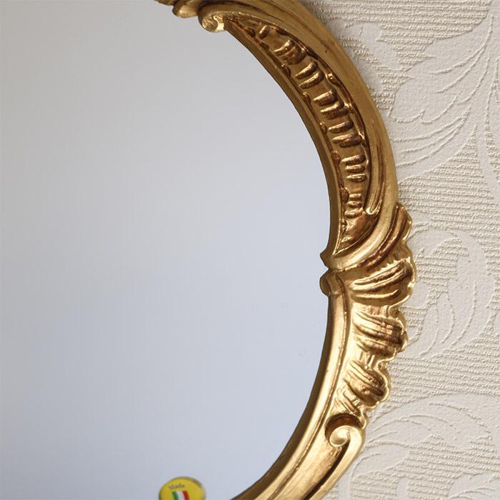 壁掛け ミラー おしゃれ ウォールミラー 鏡 姿見 ロココ調 姫系