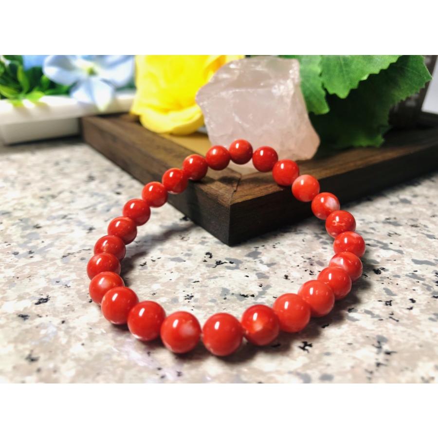 地中海サンゴ 珊瑚 コーラル ブレスレット : 宝石研磨の匠 - 通販