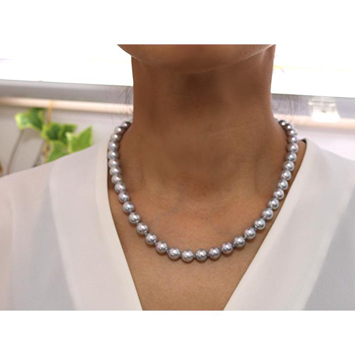 ギフト応援プライス ナチュラル・天然色 ブルーグレーカラー あこや