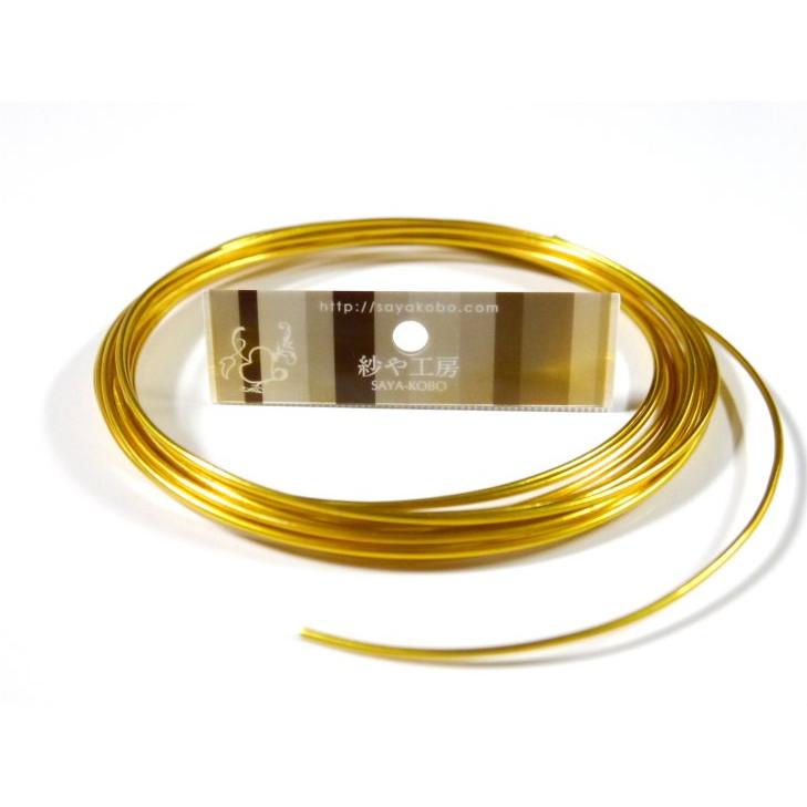 アーティストワイヤー カッパーワイヤー 径約1.5mm 約4m イエロー