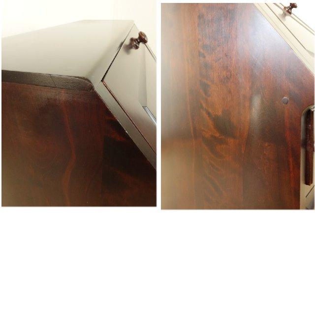 北海道民芸家具 座ビューロー ライティング 座机 再塗装済 USED