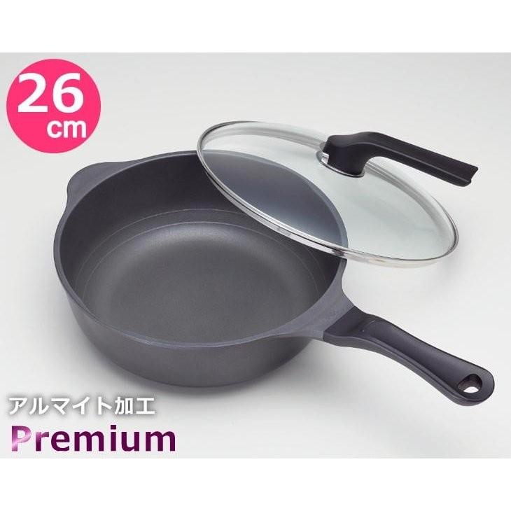 美虎のやる気鍋プレミアム 26cm ガス用 アルマイト加工 五十嵐美幸