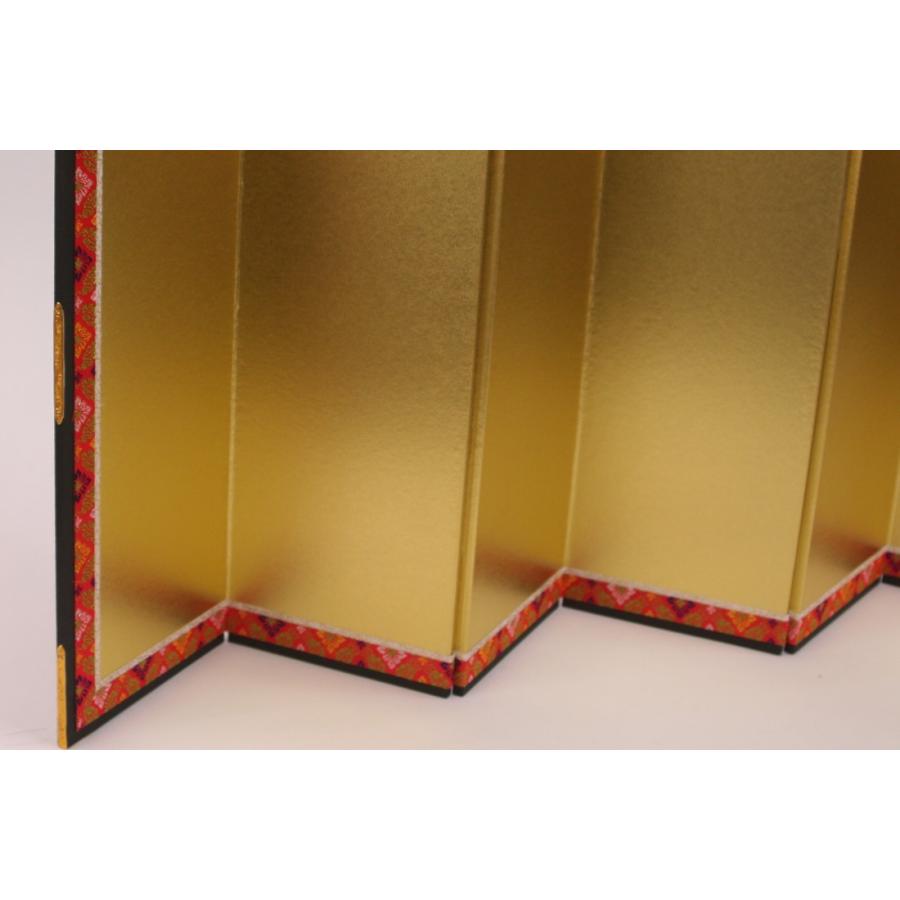 金屏風 単品 お雛様 雛人形 屏風のみ ディスプレイ 結納用・13号(絹目