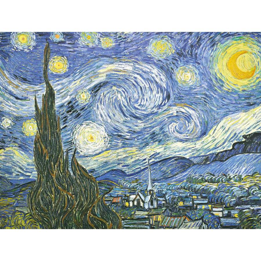 ゴッホ 星月夜 （F4サイズ）（紐・フック付） 約横42×縦34cm