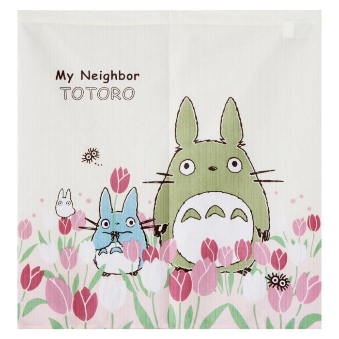 のれん となりのトトロ 四季と植物シリーズ 85×90cm ショートサイズ