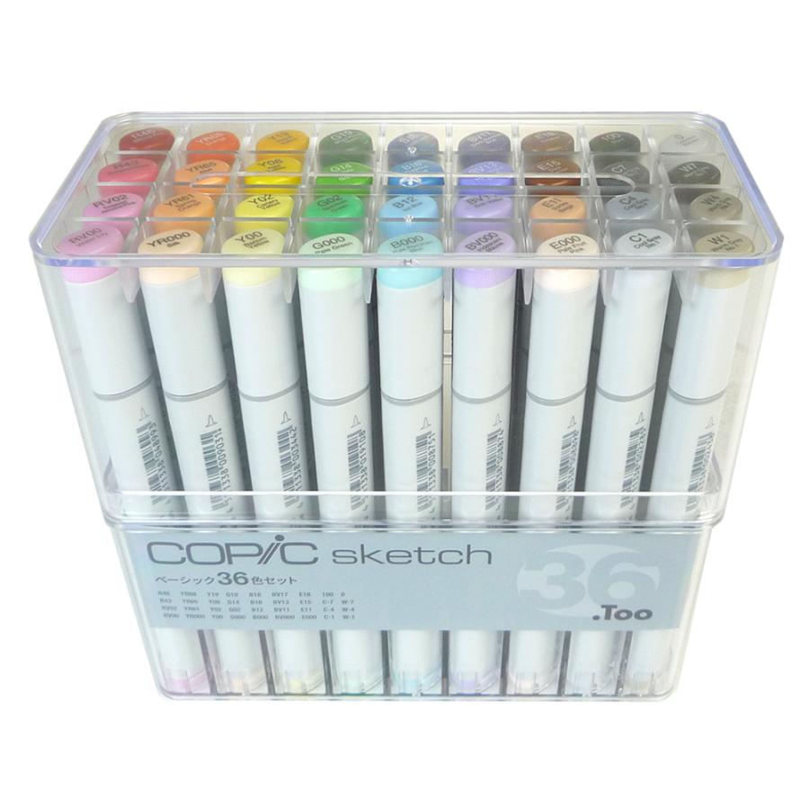 コピックスケッチ コピック ベーシック 36色セット : ゆめ画材 - 通販