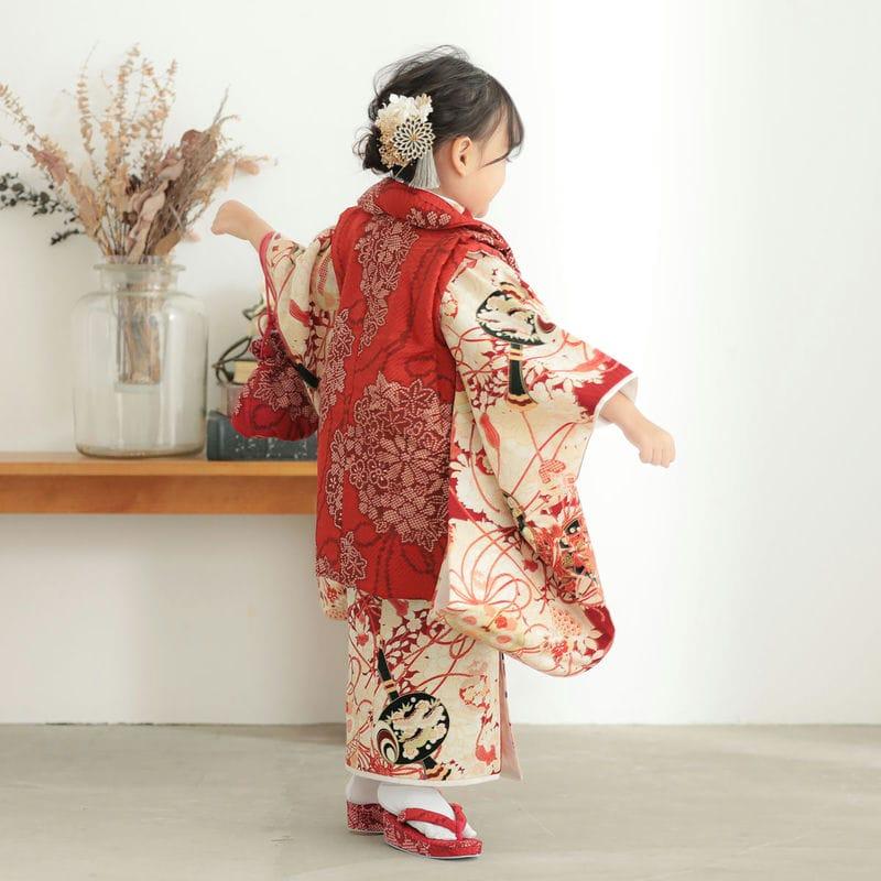 七五三 着物レンタル 3歳 753 華徒然 ブランド着物 女の子 フルセット