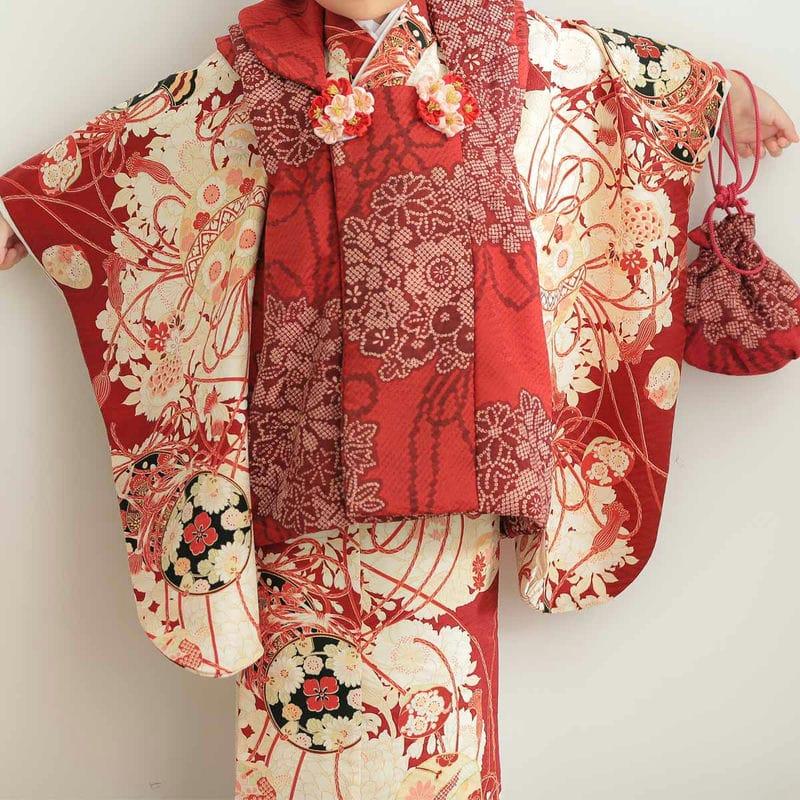 七五三 着物レンタル 3歳 753 華徒然 ブランド着物 女の子 フルセット