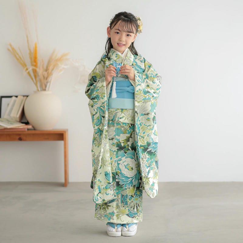 七五三 7歳着物 レンタル フルセット 式部クラシック ブランド着物 薄