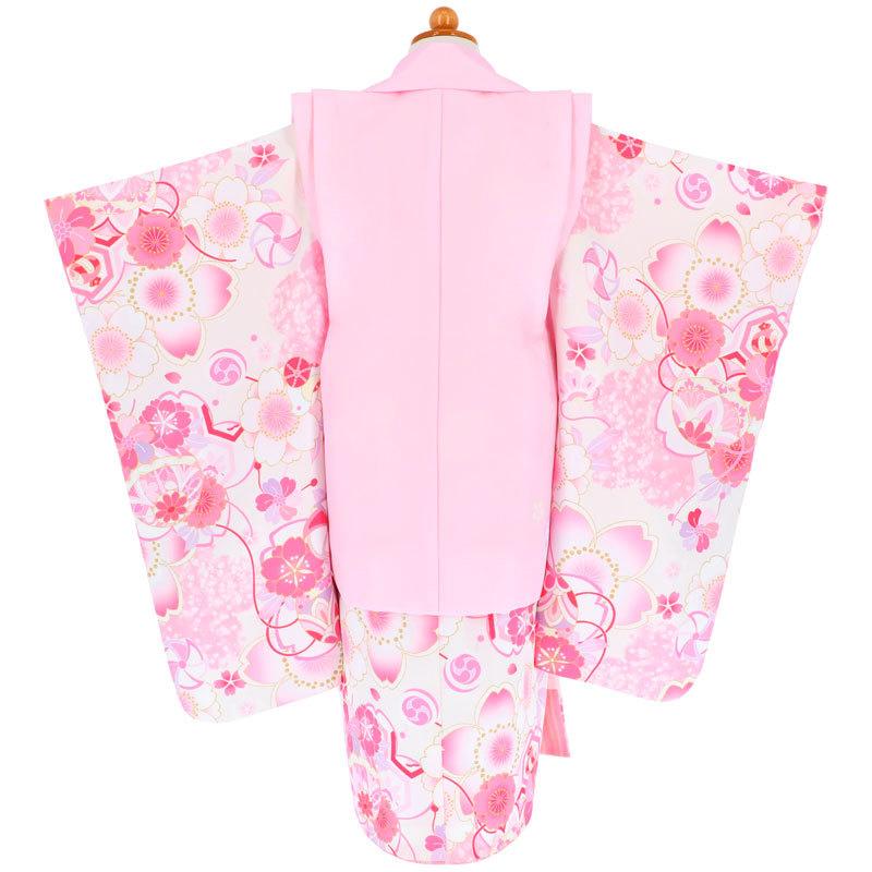 七五三 着物レンタル 3歳 753 かぐら ブランド着物 女の子 フルセット