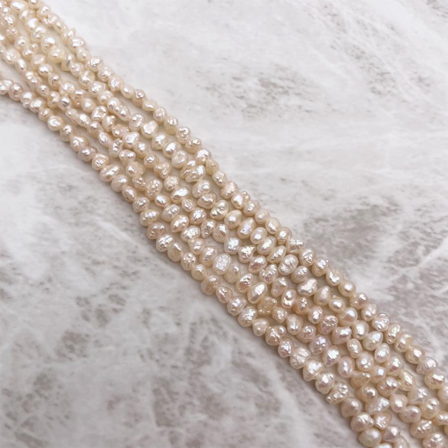 2mm 無核ケシ バロック 淡水パール 超極小 真珠 小粒 10粒 ルース