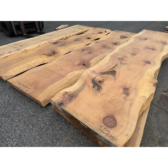 4-1261【4枚まとめ売り】野マン）銘木 杉スギ 椙 杢カウンターテーブル