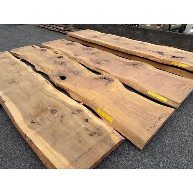 4-1261【4枚まとめ売り】野マン）銘木 杉スギ 椙 杢カウンターテーブル