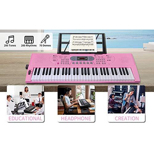 Hricane キーボード ピアノ 電子ピアノ 61鍵盤 200種類音色 200種類