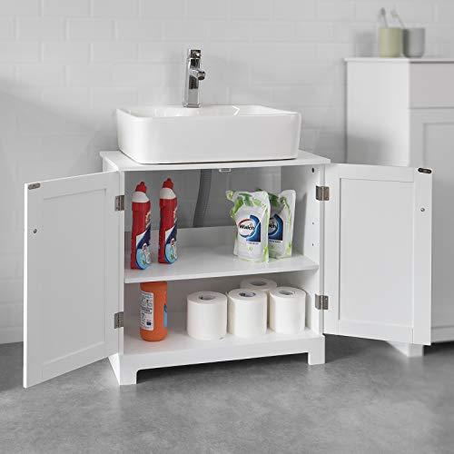 SoBuy 洗面台 洗面化粧台 洗面台下収納 幅60*奥行29*高さ60cm 洗面所