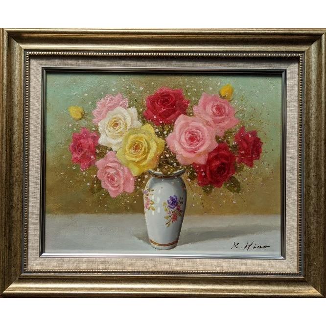 お花冠シリーズ オリジナル絵画 F10号サイズ