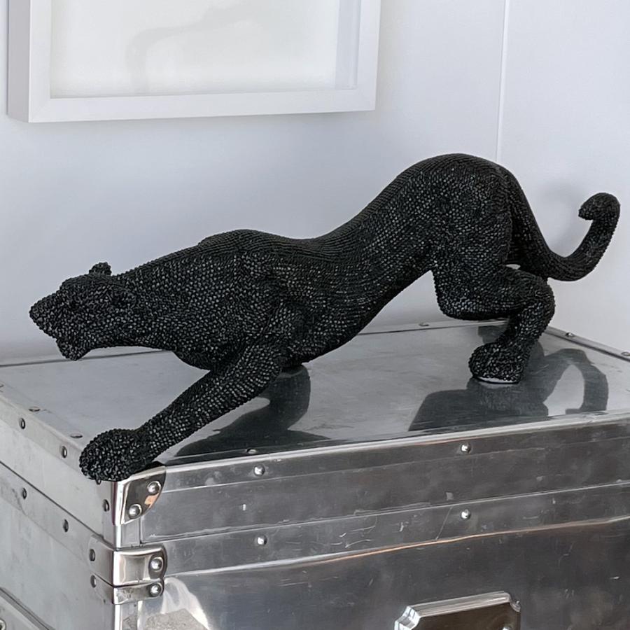 ブラックジャガー アート オブジェ インテリア おしゃれ 店舗 大型