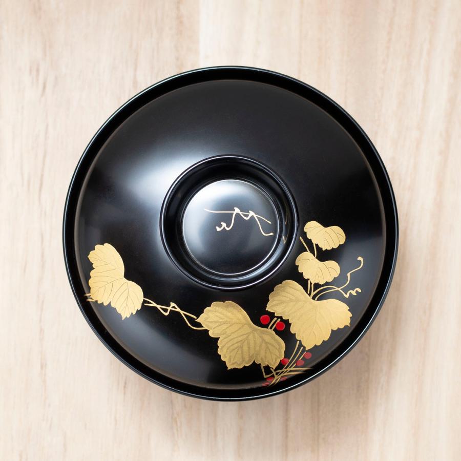 吸い物椀 吸物椀 蓋付き 吸物碗 漆塗り 木製 日本製 木 蒔絵 金 黒 赤
