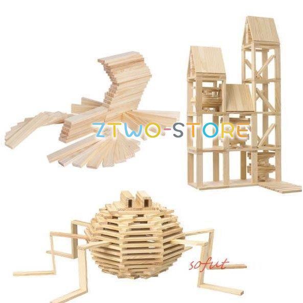 カプラ風積み木 知育玩具 子供おもちゃ 想像力 子供プレゼント 102枚入