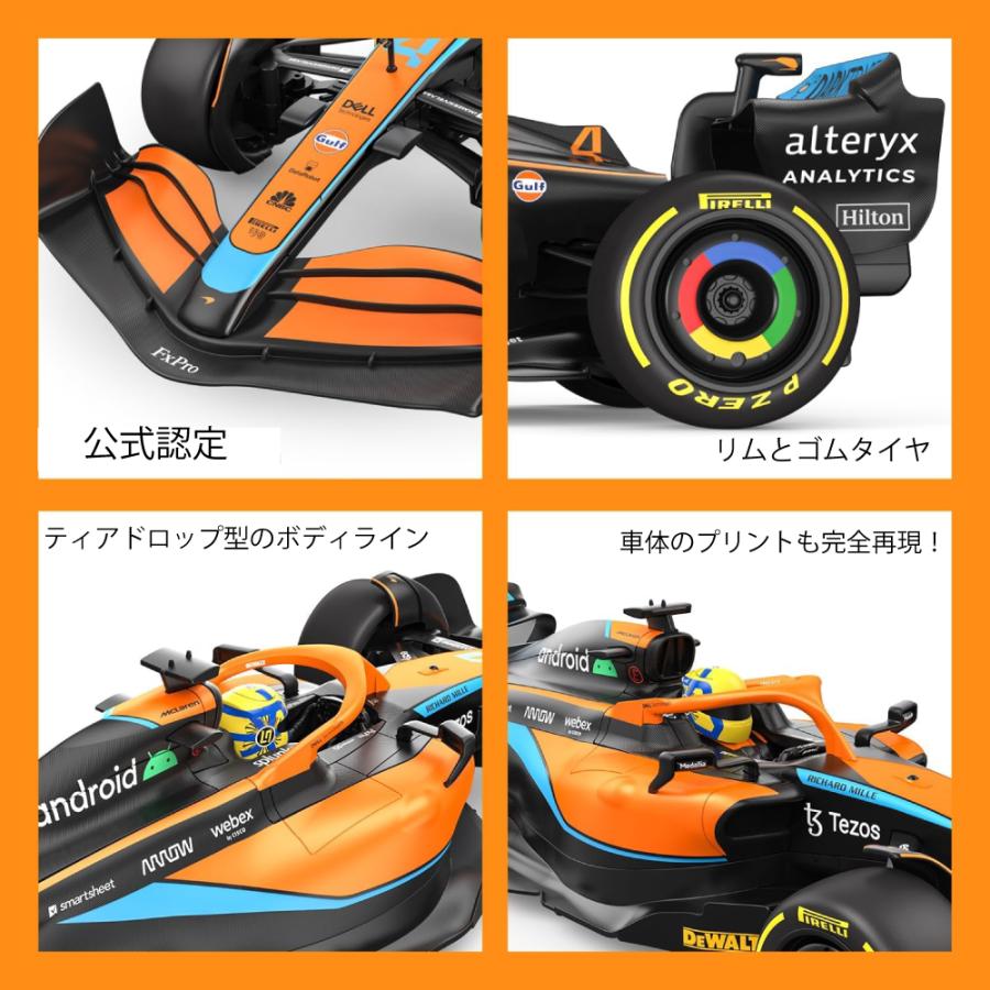 1/12 スケール 公式ライセンス ラジコン McLaren F1 MCL36 オレンジ