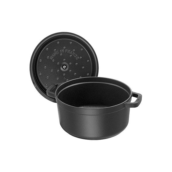 Staub（ストウブ） 鍋 ピコ・ココット ラウンド 24cm ブラック 生涯