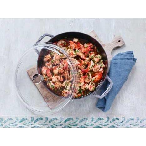 Staub（ストウブ） 蓋 24cm ドームガラス蓋 ストーブ ガラス 蓋 ふた