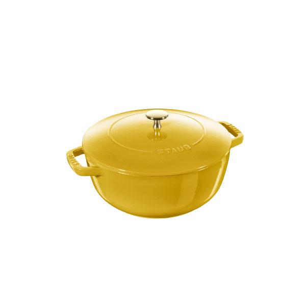 Wa-NABE 【在庫限り】ストウブ 鍋 16cm シトロン S STAUB 丸 ホーロー