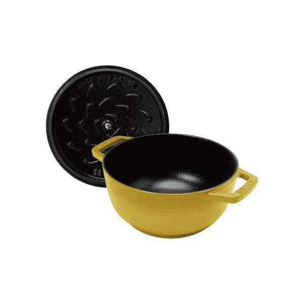 Wa-NABE ストウブ 鍋 18cm シトロン M STAUB 丸 ホーロー鍋 調理器具